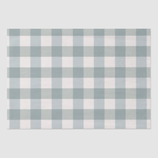Green Plaid Gingham Country Farmhouse Simple Tissue Paper