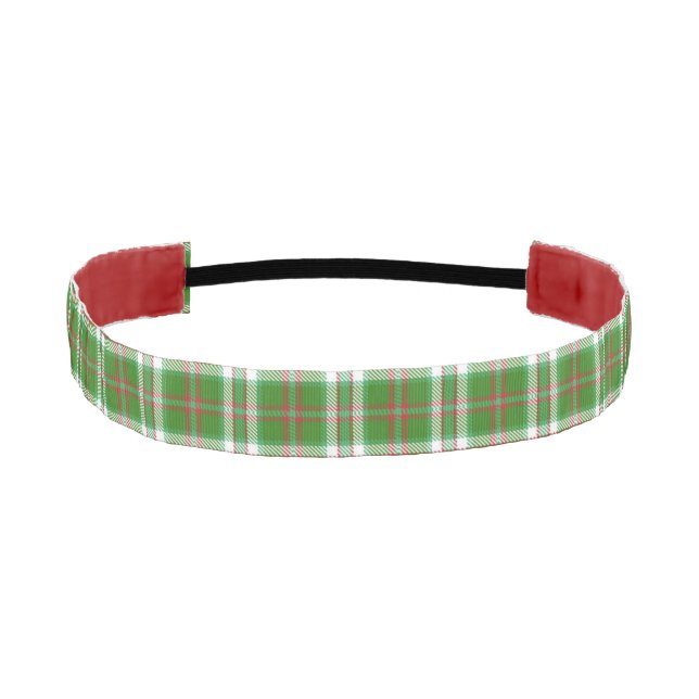 Green Plaid Headband (Front)
