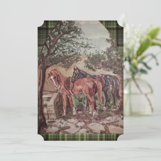 green plaid jamie and poppy scripture (Standing Front)