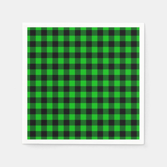 Green Plaid Napkins (Front)