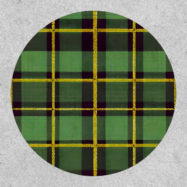 Green Plaid Patch (Front)