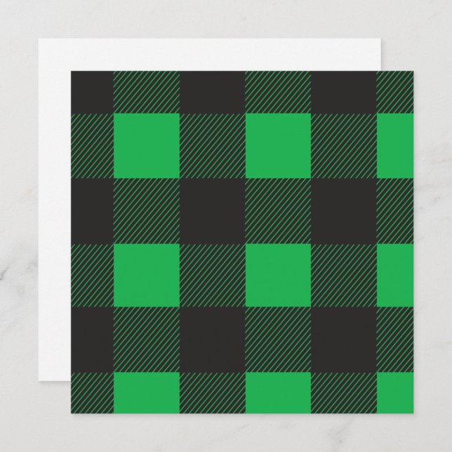 Green plaid pattern (Front/Back)