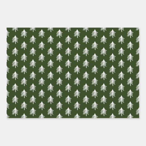 Green Plaid Pattern Christmas Wrapping Paper Sheets | Zazzle