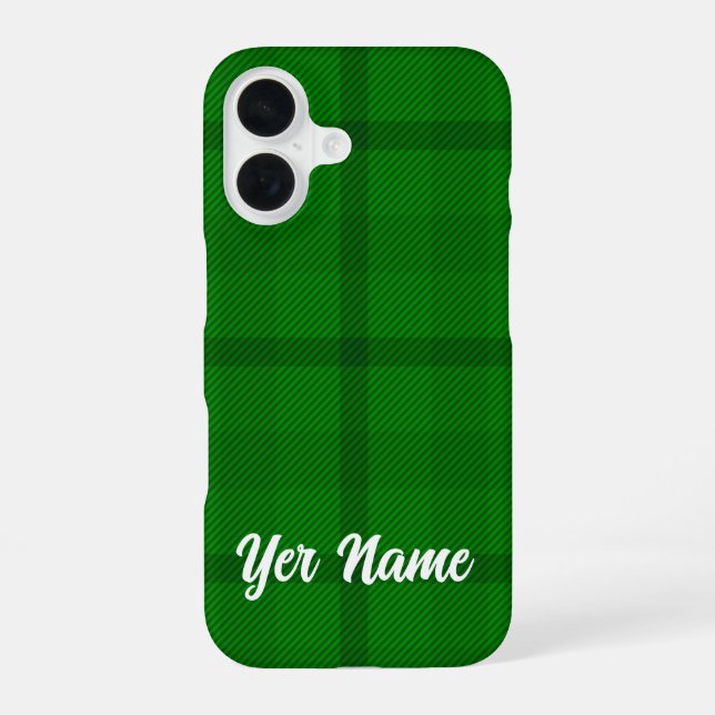 Green Plaid pattern -  iPhone Case (Back)