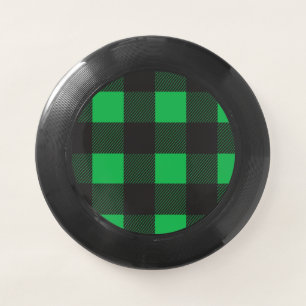 Green plaid pattern Wham-O frisbee