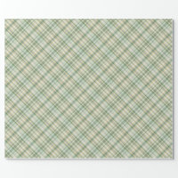 Tartan Plaid Farmhouse Forest Green Wrapping Paper