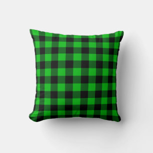 Green Plaid Pillow