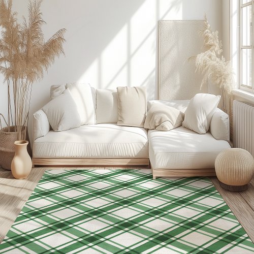 Green Plaid Rug