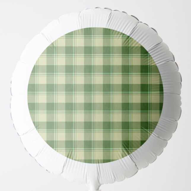 Green Plaid Saint Patrick's day Balloon (Front)