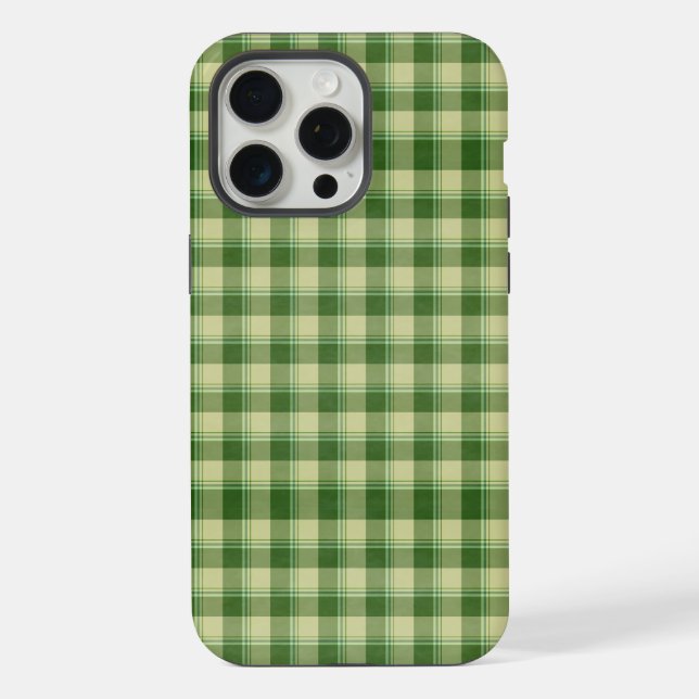 Green Plaid Saint Patrick's day Iphone Case (Back)