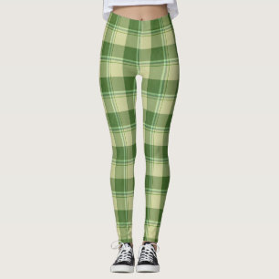 Green Plaid Saint Patrick's day Leggings
