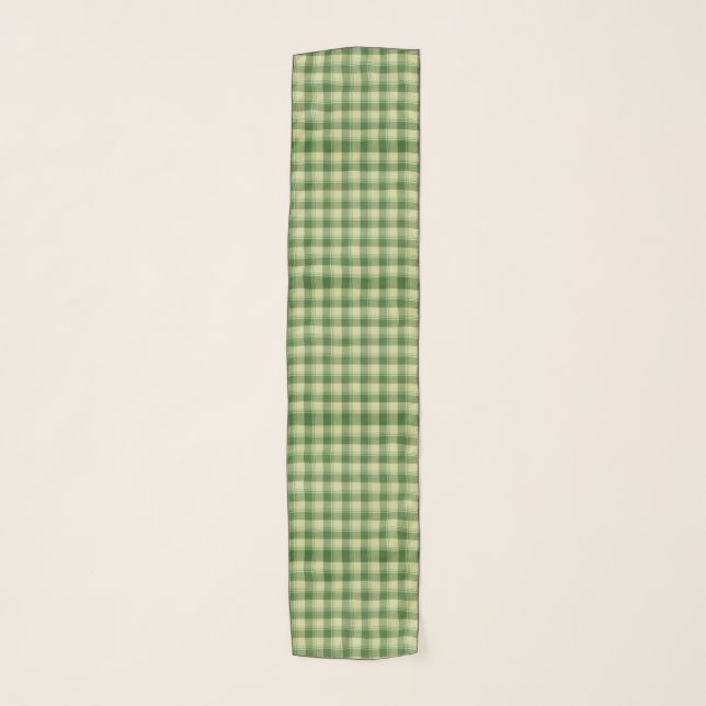 Green Plaid Saint Patrick's day Scarf (Front)
