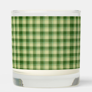 Green Plaid Saint Patrick's day Scented Candle