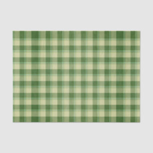Green Plaid Saint Patrick's day Tissue Paper
