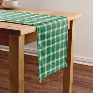Green Plaid Table Runner