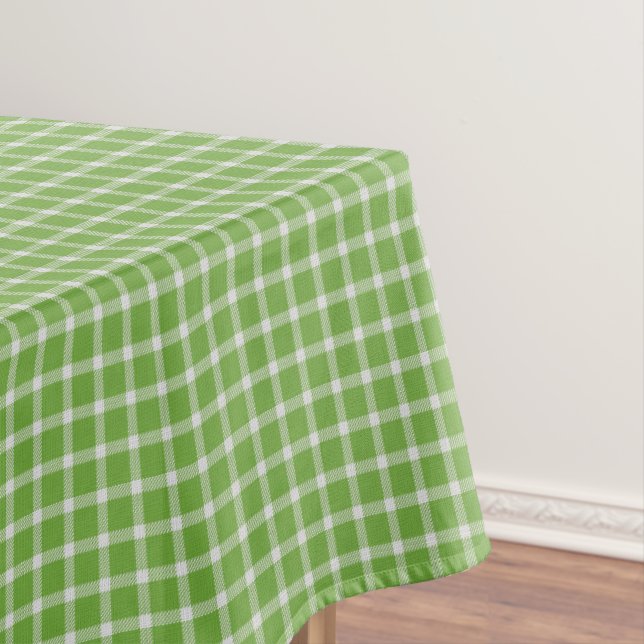 Green Plaid Tablecloth (In Situ)