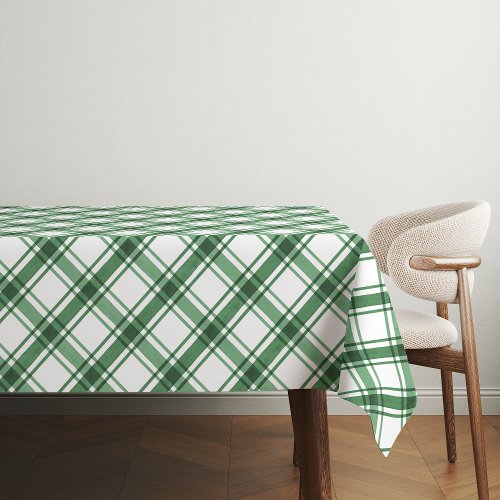 Green Plaid Tablecloth