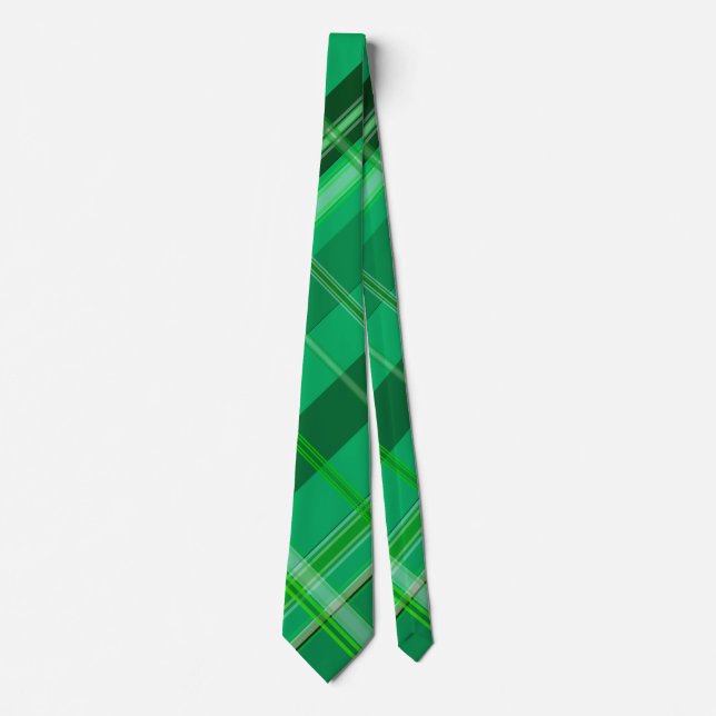 Green Plaid Tie (Front)
