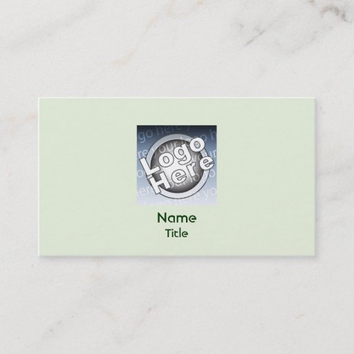 Customizable Green Plain - Business Business Card Templates