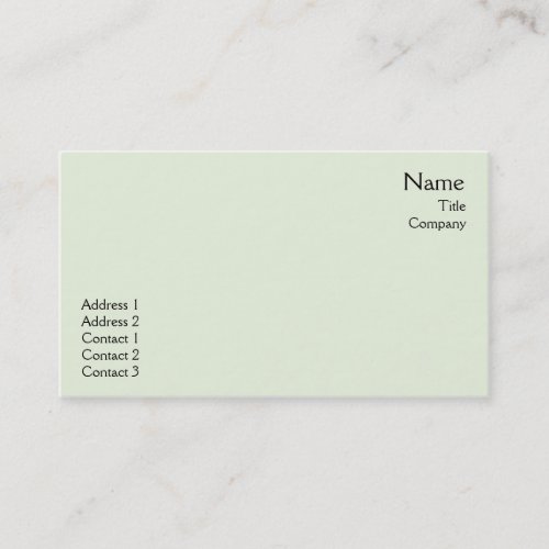 Green Plain - Business Business Card Templates