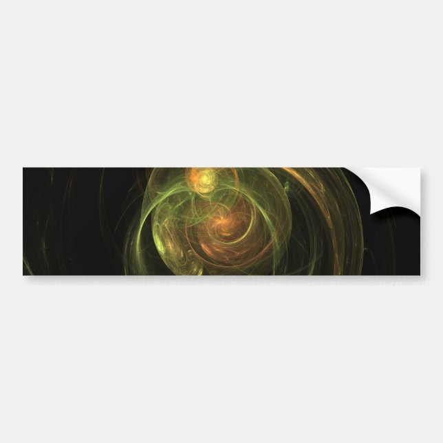 Green Planet Bumper Sticker (Front)
