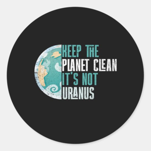 Green Planet Earth Environment Classic Round Sticker