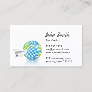Green Planet Travel Tour Guide Business Card