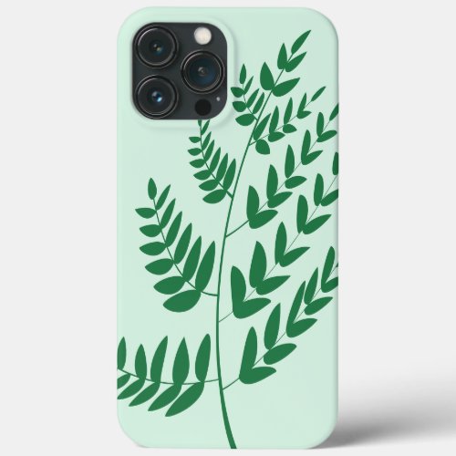 Green Plant Leaf iPhone 13 Pro Max Case