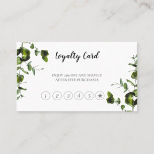 GREEN PLANT LOYALTY CARD 