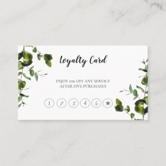 GREEN PLANT LOYALTY CARD
