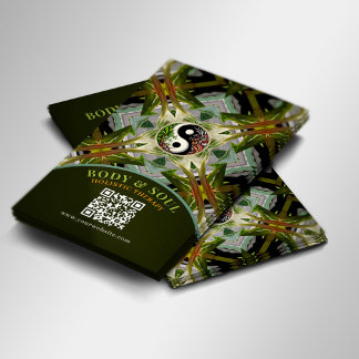 Green Plant Medicine Holistic Naturopathic Business Card