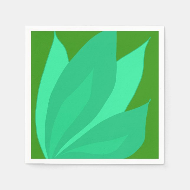 Green Plant Napkins (Front)