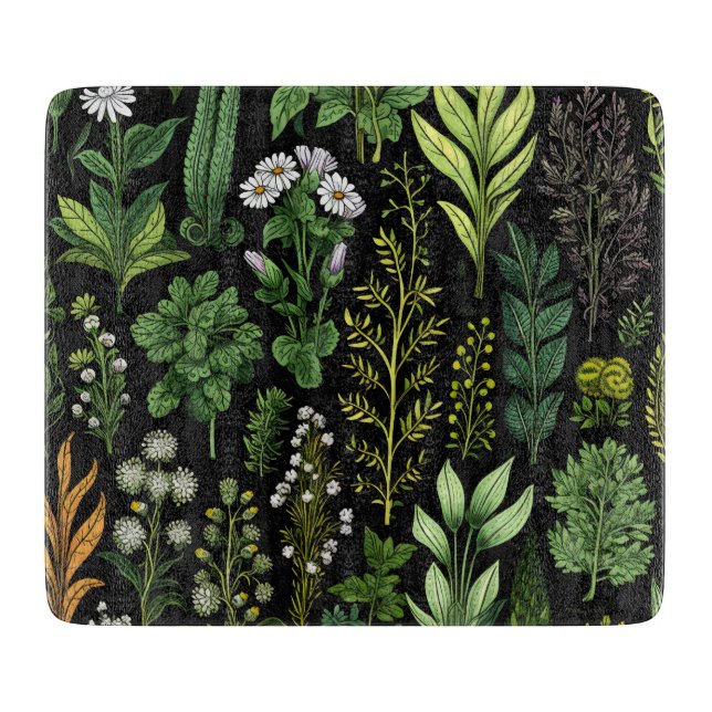 Green Plants Cutting Board (Front)