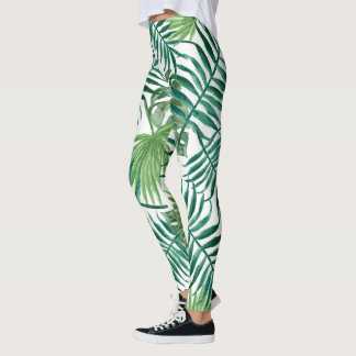 Green Plants Wallpaper Leggings