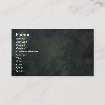 Green Plastic Business Card by inspirelove at Zazzle