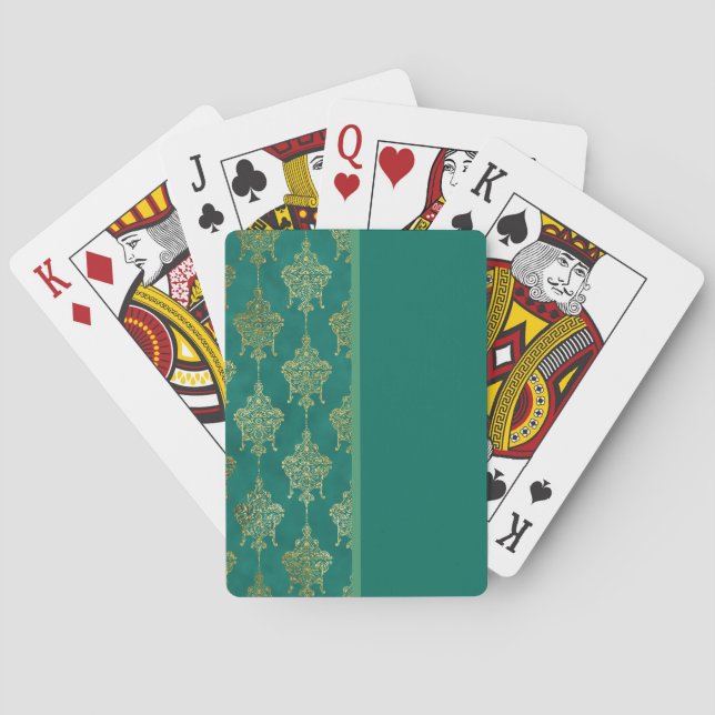 Green playing cards (Back)