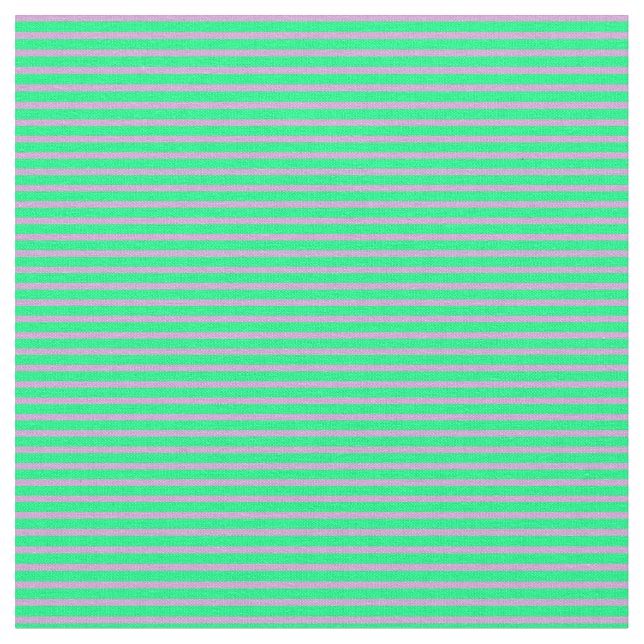 Green & Plum Stripes Pattern Fabric (Close Up)