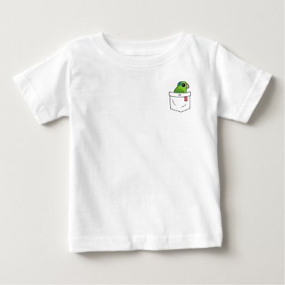 Green Pocket Parrot Baby T-Shirt