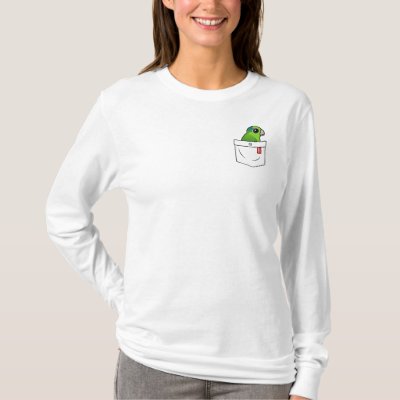 Green Pocket Parrot T-Shirt