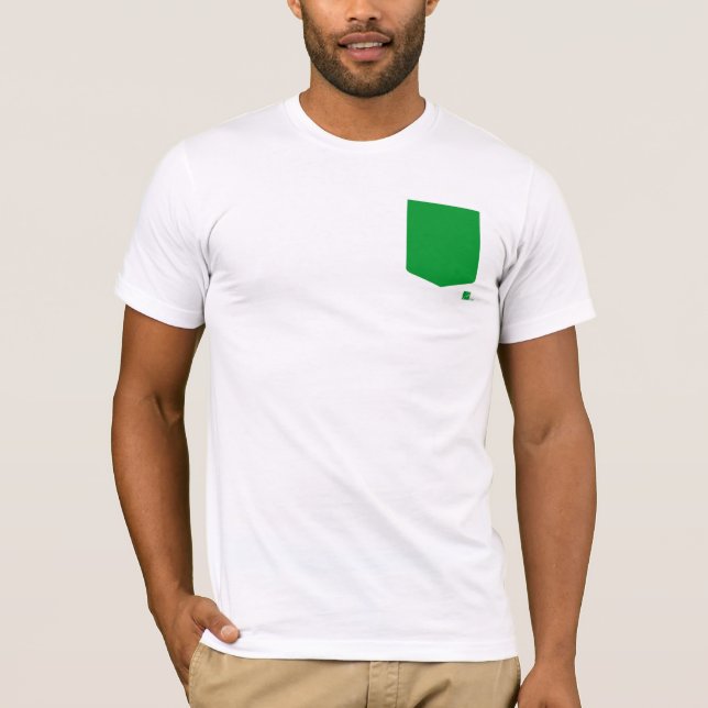 Green Pocket Tee (Front)