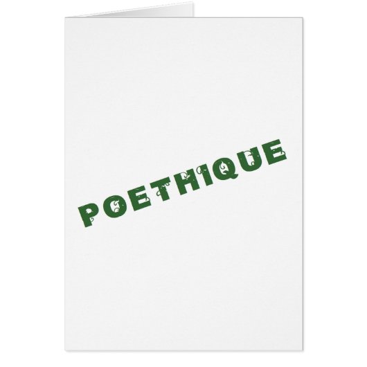 green poéthique cards (Front)