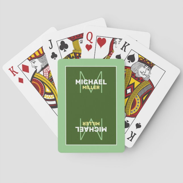 Green Poker Cards (Back)
