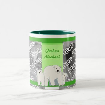 Green Polar Bears Mug by Joyful_Expressions at Zazzle