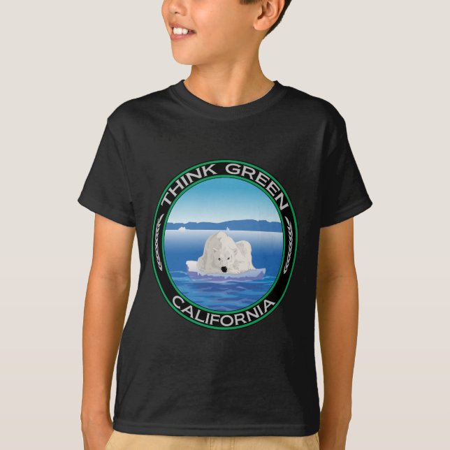 Green Polar California T-Shirt (Front)