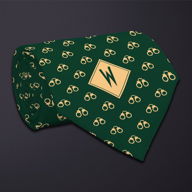 Green Police Handcuffs Neck Tie (Creator Uploaded)