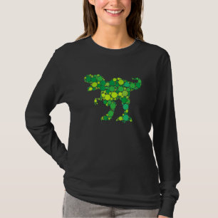 Green Polka Dot Rex Dinosaur International Dot Day T-Shirt