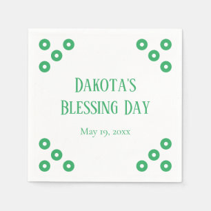 Green Polka-dot Special Event Napkins