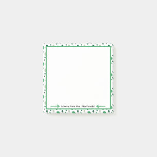 Green Polka dot teacher appreciation gift Post-it Notes