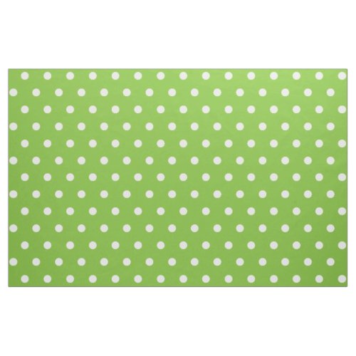 Green Polka Dots Art Craft Sewing Quilting Fabric