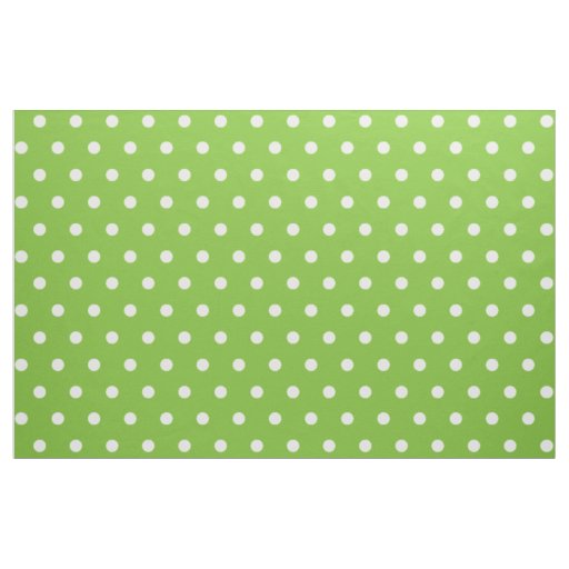 Green Polka Dots Art Craft Sewing Quilting Fabric